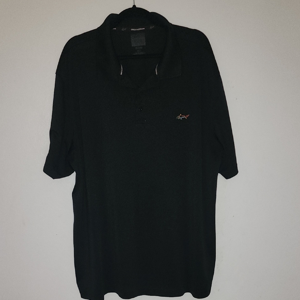 Greg Norman Collection Black Polo Shirt